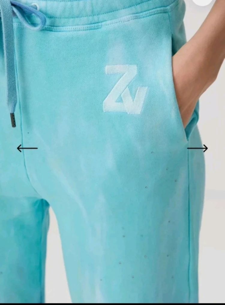 정품)ZADIG&VOLTAIRE 타이 다이 큐빅 조거 팬츠 44-66 이미지