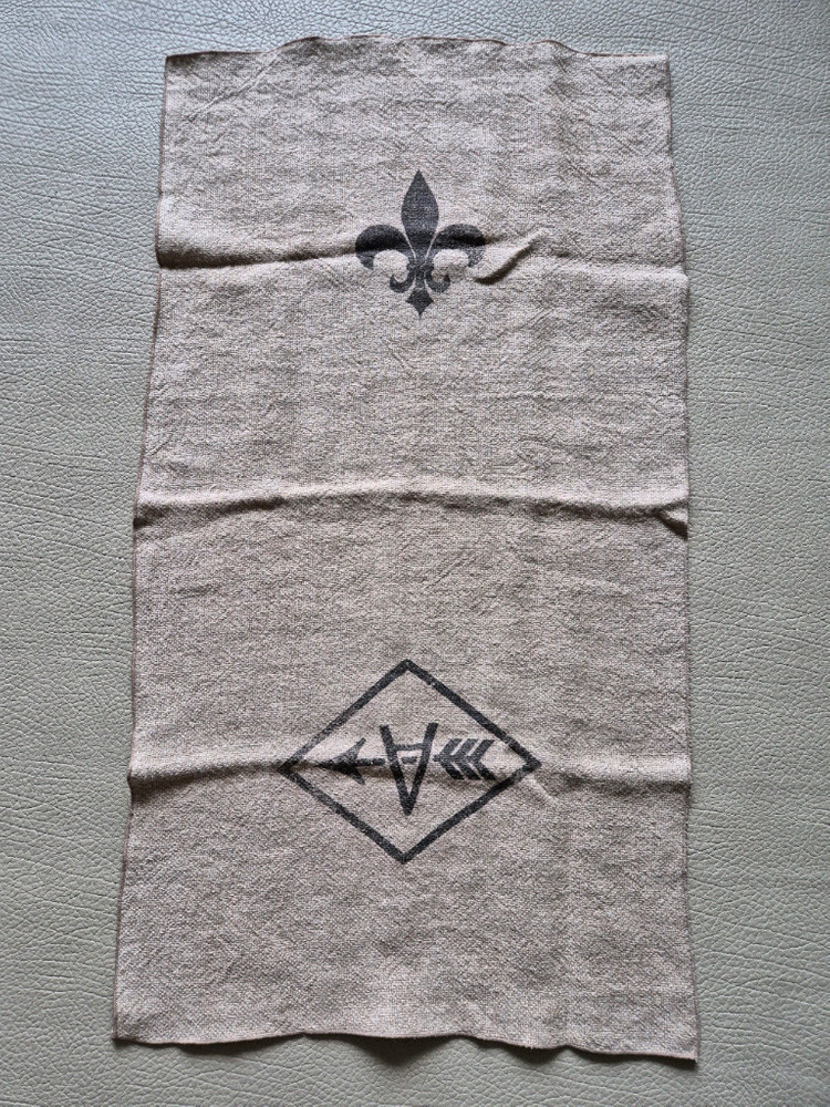 빈티지 리투아니아린넨 커트지 원단 이미지