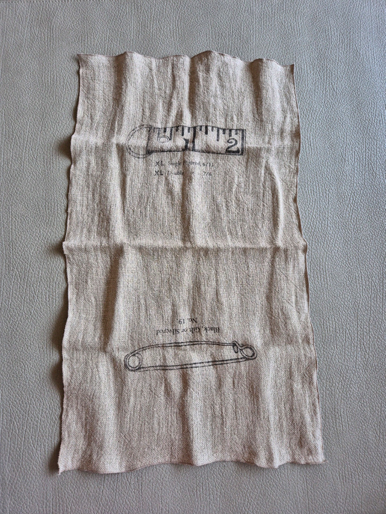 빈티지 리투아니아린넨 커트지 원단 이미지