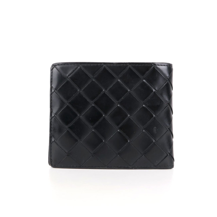 [중고명품다올] 보테가베네타 인트레치아토 남성 반지갑 블랙 592778 이미지