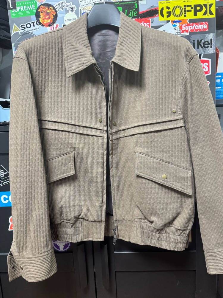 [44] 엘무드 더스티 웨스턴 블루종 자켓 카키 이미지