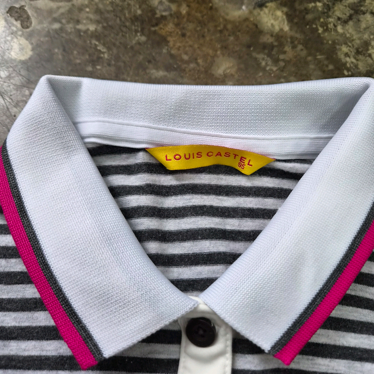 95) 루이까스텔 골프 스트라이프 반팔 카라티셔츠 반팔티 여성 골프웨어 이미지