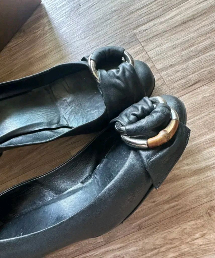 정품 구찌 홀터넥 플랫슈즈 235사이즈 이미지