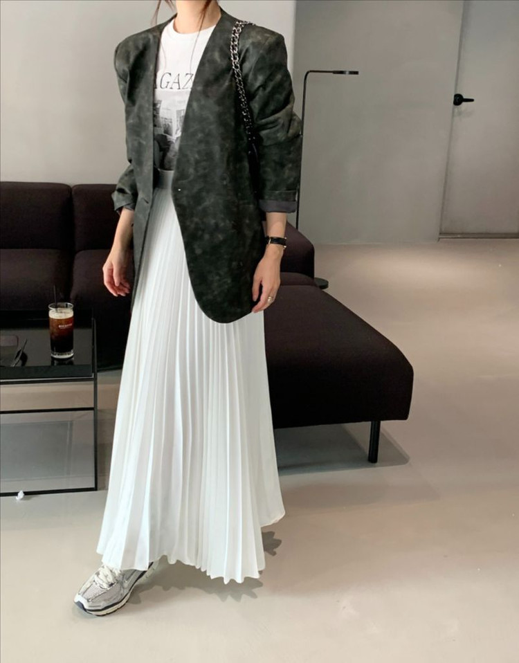 바이씨니 크랙 레더자켓 :) + 코사지목걸이 포함 이미지