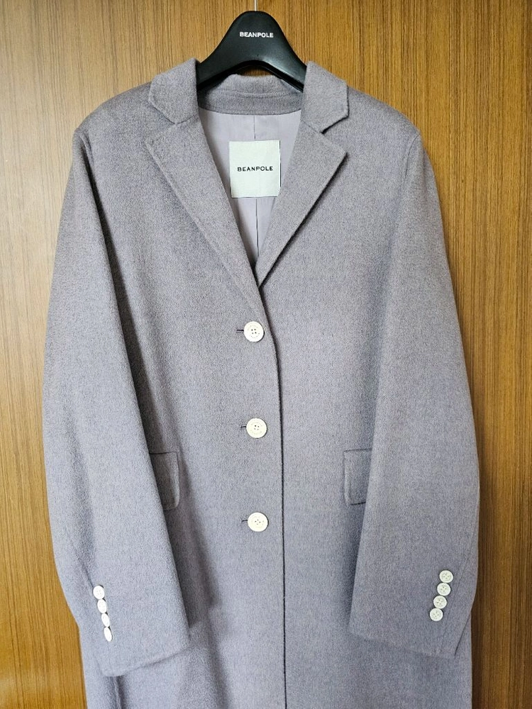 빈폴 레이디스 캐시미어 핸드메이드 코트 라벤더 이미지