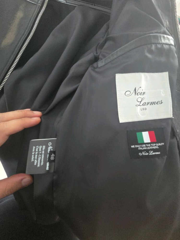 느와르라르메스 남성 가죽자켓 이미지