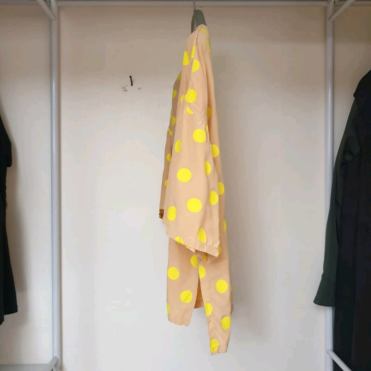 명품 MARN명품 MARNI 마르니 썸머에디션 실크 폴카도트패턴 반집업 블라우스 이미지