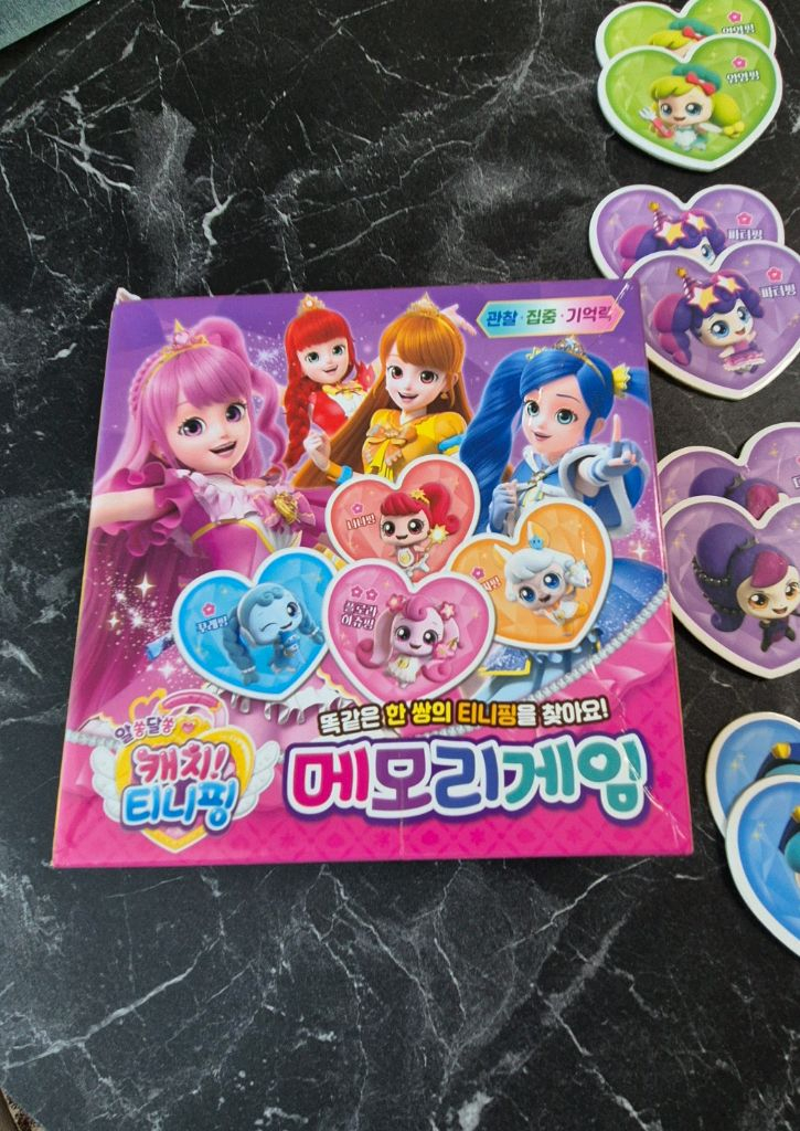 티니핑 메모리게임2개.옥토넛1개 ,브레드이발소1개 세게국기1개총 5종 이미지