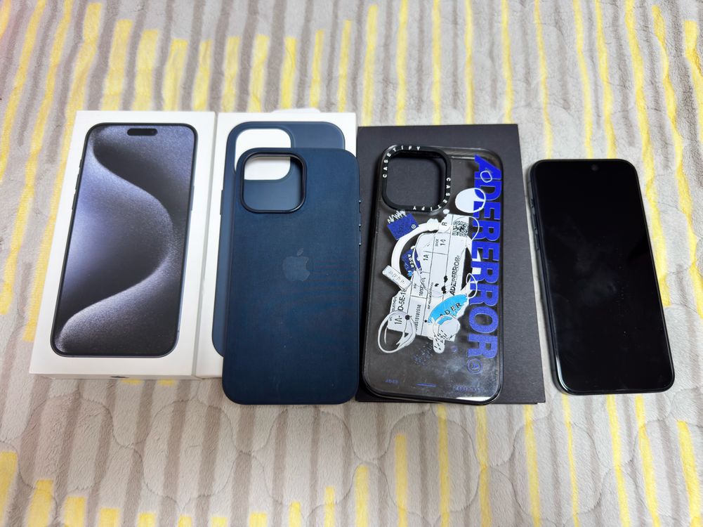 아이폰15프로맥스 블루티타늄512 미국판 팔아요 이미지