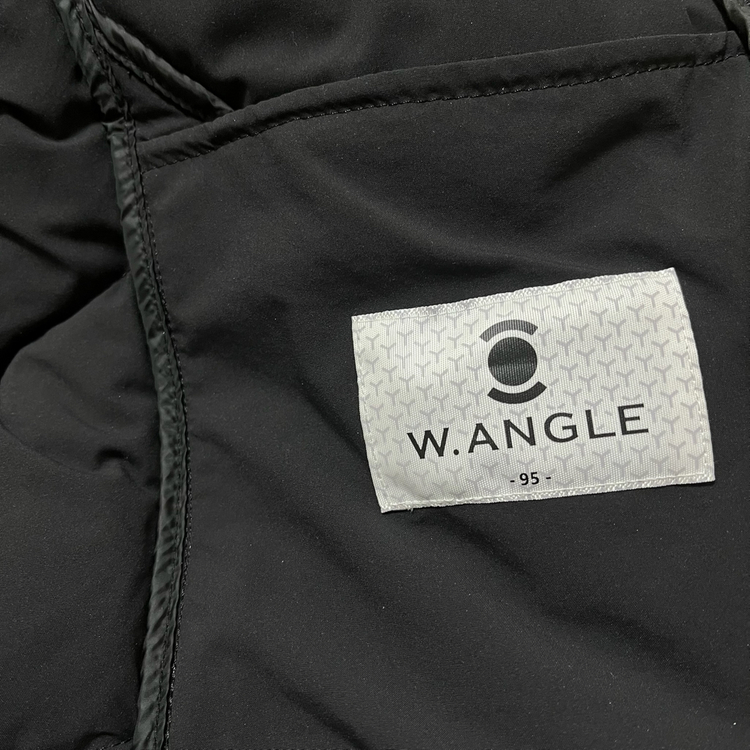 와이드앵글 여성 골프웨어 라쿤퍼 후드 구스다운 롱패딩 M/95 이미지