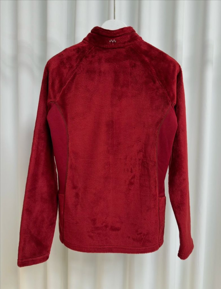 montbell 몽벨 여성용 후리스 등산 집업 탑 (레드) 이미지