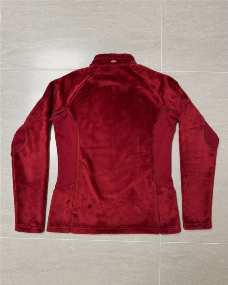 montbell 몽벨 여성용 후리스 등산 집업 탑 (레드) 이미지