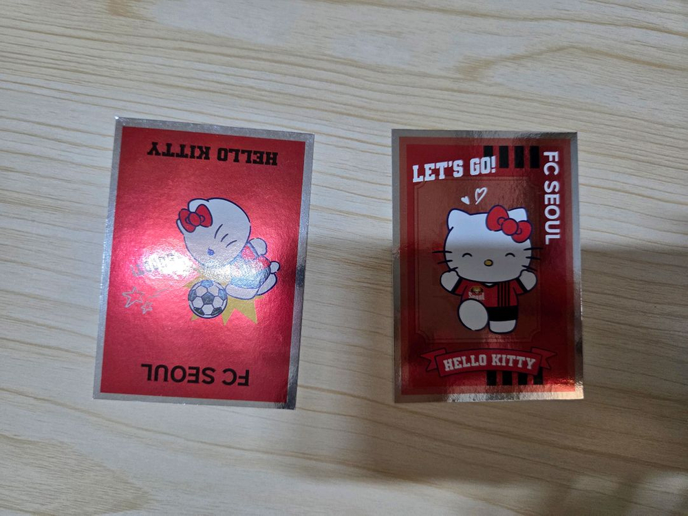 급처/새것/fc서울 굿즈/24유니폼 짐색/산리오 콜라보/파니니 카드 이미지