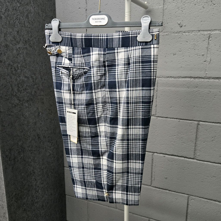 새상품 / 톰브라운 RWB 암밴드 체크 블레이저 수트 정장 셋업 이미지