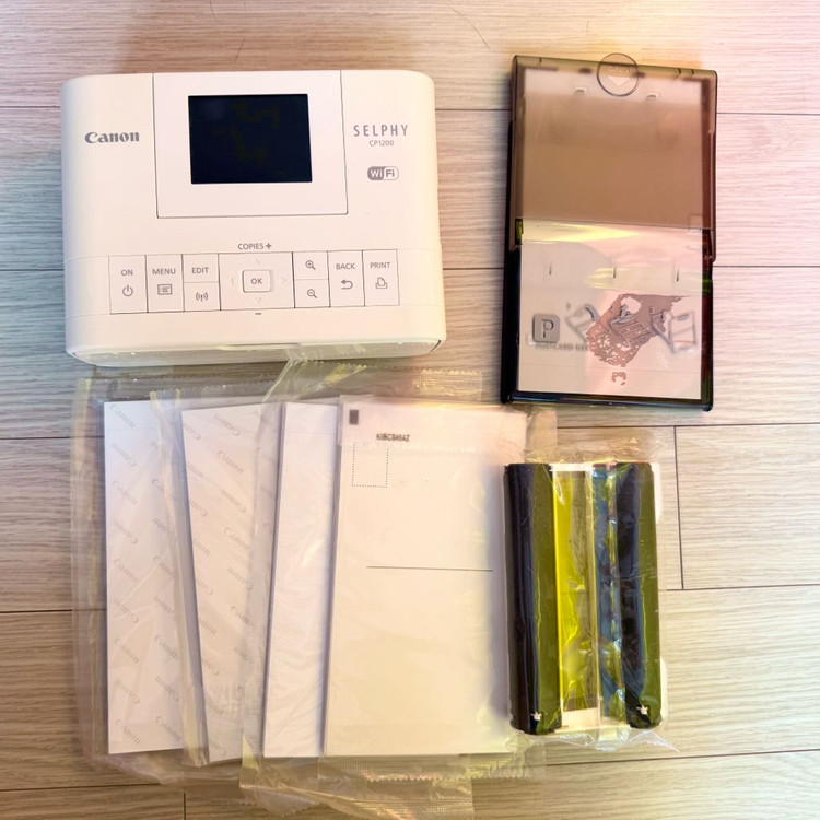 캐논 셀피 CP1200 포토 프린터+용지+카트리지 이미지