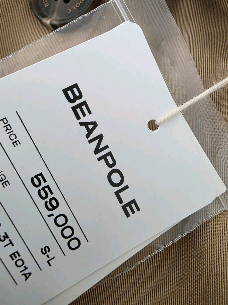 빈폴레이디스 여성 트렌치 코트/사이즈M/소재100%면/미착용새것 이미지