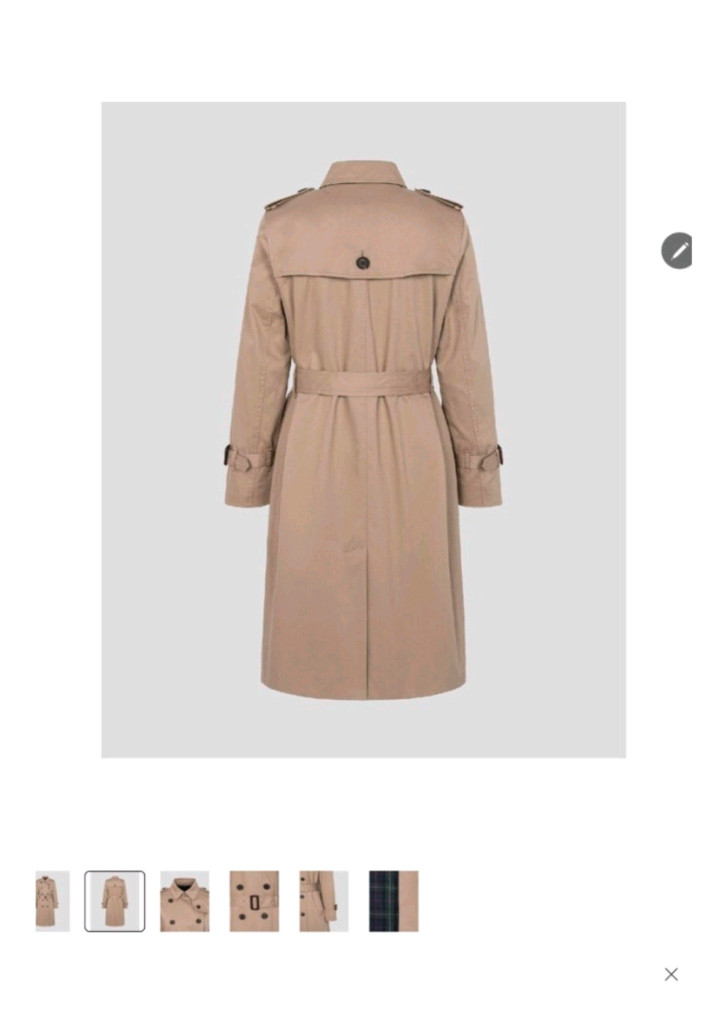 빈폴레이디스 여성 트렌치 코트/사이즈M/소재100%면/미착용새것 이미지