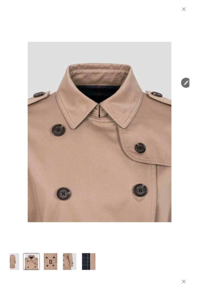 빈폴레이디스 여성 트렌치 코트/사이즈M/소재100%면/미착용새것 이미지