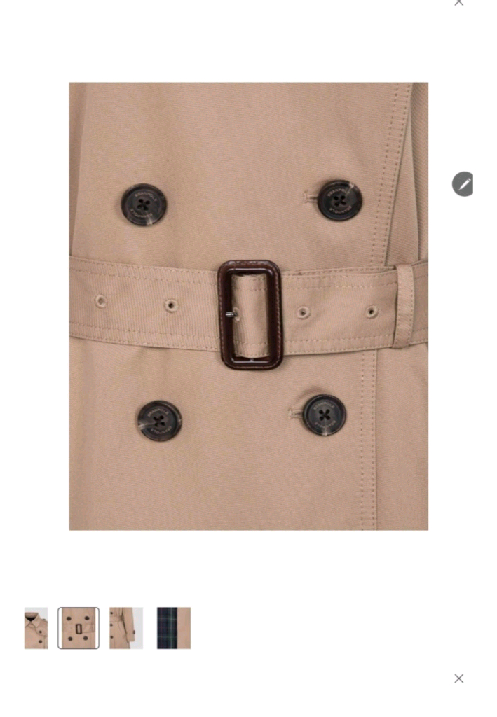 빈폴레이디스 여성 트렌치 코트/사이즈M/소재100%면/미착용새것 이미지