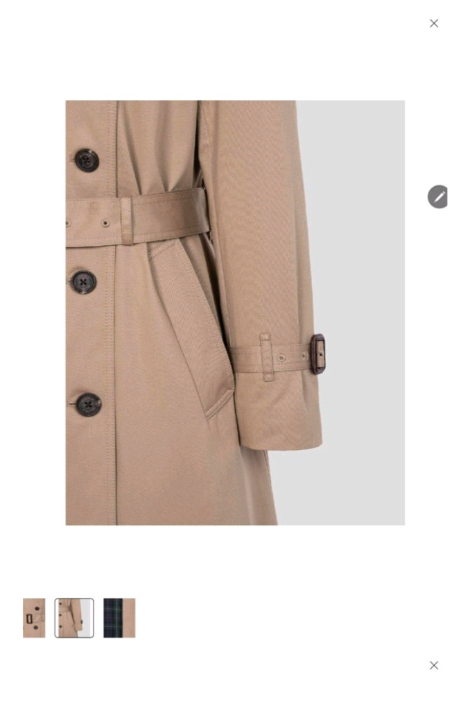 빈폴레이디스 여성 트렌치 코트/사이즈M/소재100%면/미착용새것 이미지