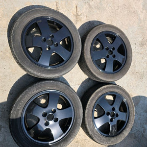 15인치 스파크 순정휠 타이어 이미지