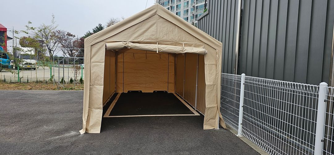 조립식 캐노피천막 쉘터 장박 몽골텐트 방수 가제보 포장마차 그늘막 바람막이 이미지