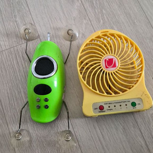 휴대용 무선 스피커 + 선풍기 세트 이미지