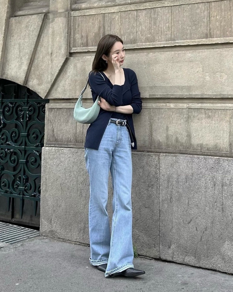 aviemua 아비에무아 슬림부츠컷진 2사이즈 새상품 이미지