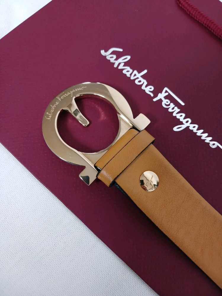 페라가모 금장 여성벨트 정품 이미지