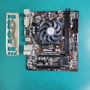 AMD A4-6300 + 메인보드(백패널 포함) + 쿨러 세트 2장 보유 2장당 이미지
