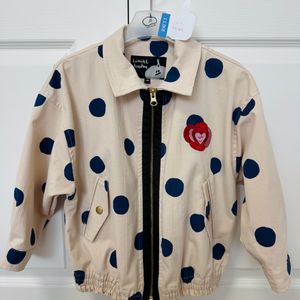 리미떼두두 도트 패턴 블루종 아우터(m&L) 이미지