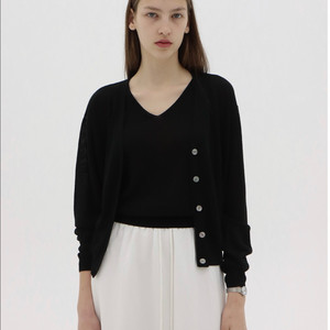 레이크스튜디오 린넨 가디건&슬리브리스(세트) 이미지