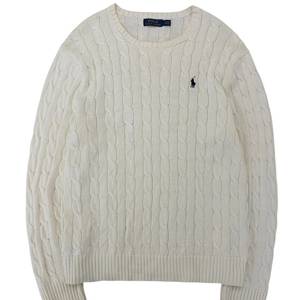 폴로 꽈배기 니트 아이보리 (L/국내100~105) 이미지