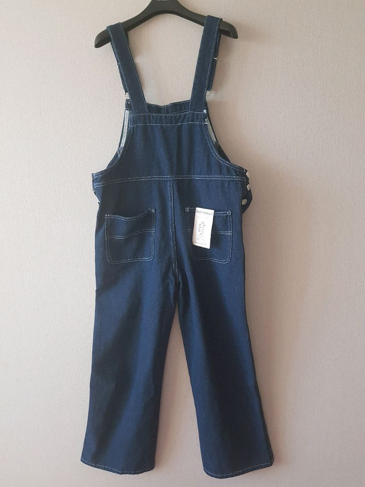 멋진 여자 멜빵바지 진청 청바지 키 160cm 이하, 허리28 이하 권장 이미지