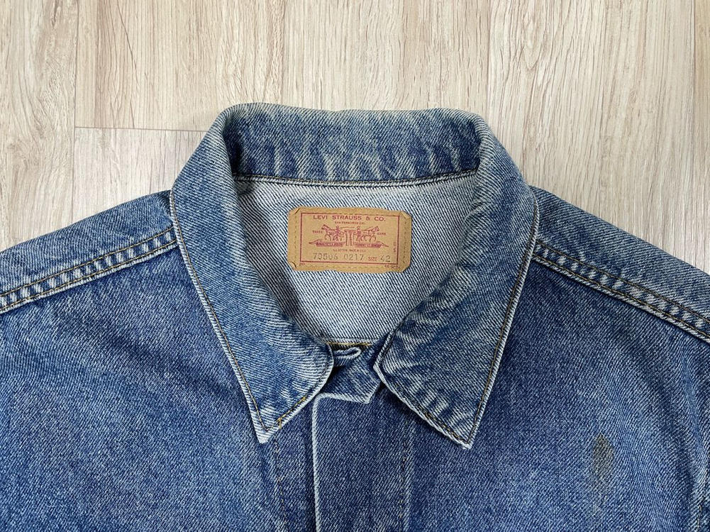 100) 80s 리바이스 3rd 중청워싱 4포켓 데님자켓(미국제)RRL&LVC&폴로 이미지