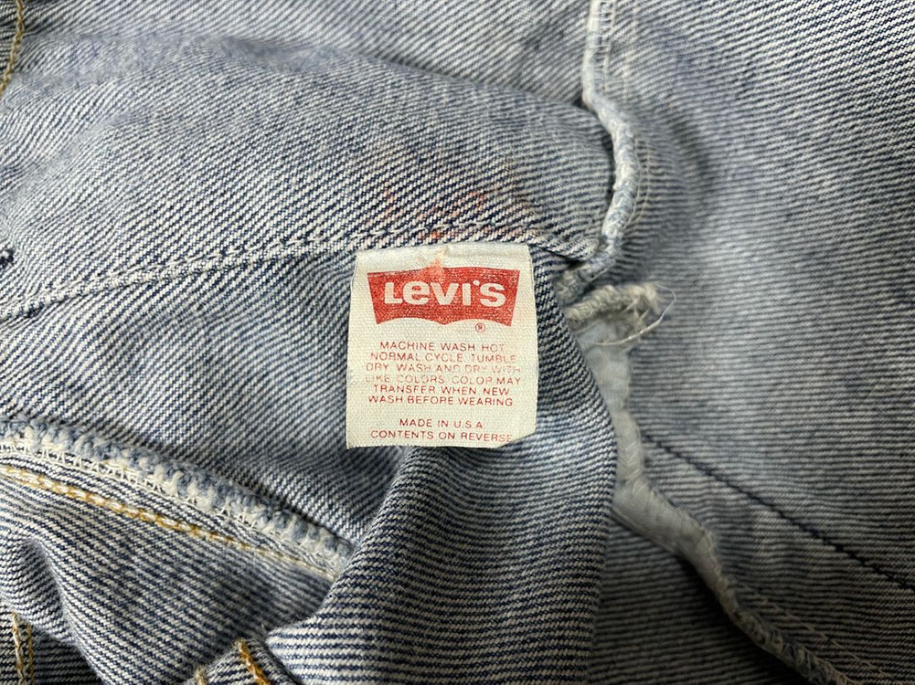 100) 80s 리바이스 3rd 중청워싱 4포켓 데님자켓(미국제)RRL&LVC&폴로 이미지