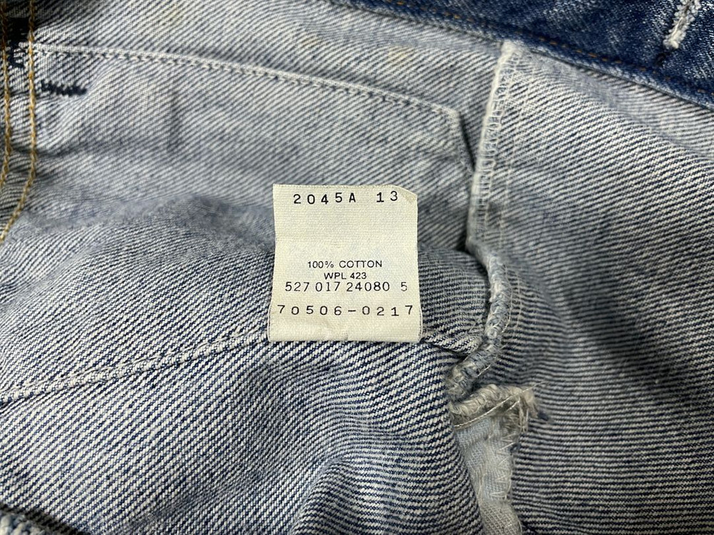 100) 80s 리바이스 3rd 중청워싱 4포켓 데님자켓(미국제)RRL&LVC&폴로 이미지