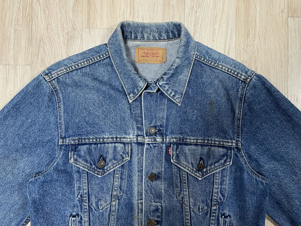 100) 80s 리바이스 3rd 중청워싱 4포켓 데님자켓(미국제)RRL&LVC&폴로 이미지