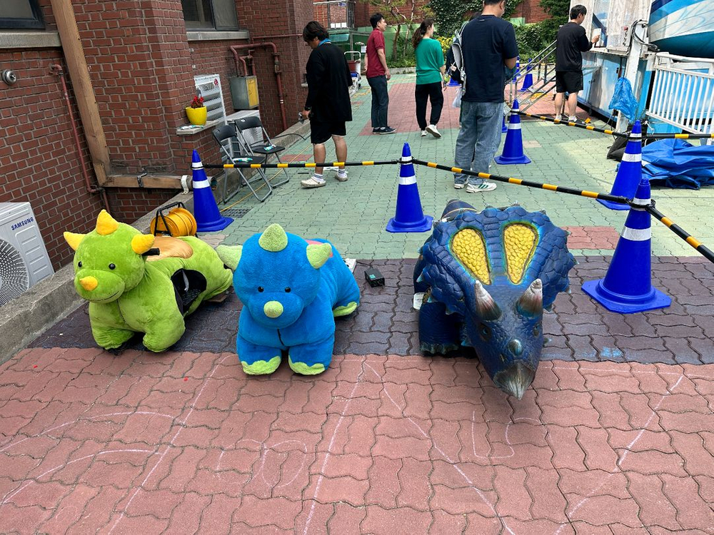 쇼핑몰, 백화점에 대여하기 좋은 바이킹 공룡라이더 놀이기구 대여 진행중! 이미지