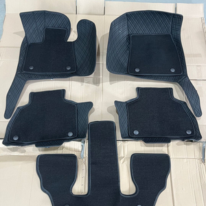 BMW X7 6인승 전용 7D 퀼팅가죽 풀커버 매트 블랙 컬러 (프리미엄 커스텀) 이미지