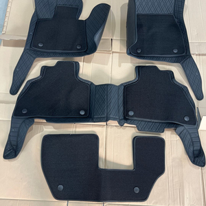 BMW X7 7인승 전용 7D 퀼팅가죽 풀커버 매트 블랙 컬러 (프리미엄 커스텀) 이미지
