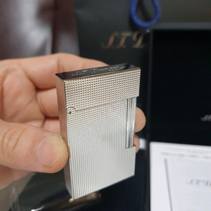 [새상품,백화점판,풀세트] 듀퐁라이터 뉴 라인2 신형 ca16455 팔라듐 백금 쌍불 듀퐁 라이타 이미지