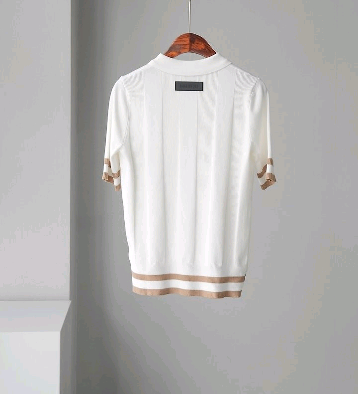 어메이징크리 여성 골프 고스트 카라넥 니트 티셔츠 이미지