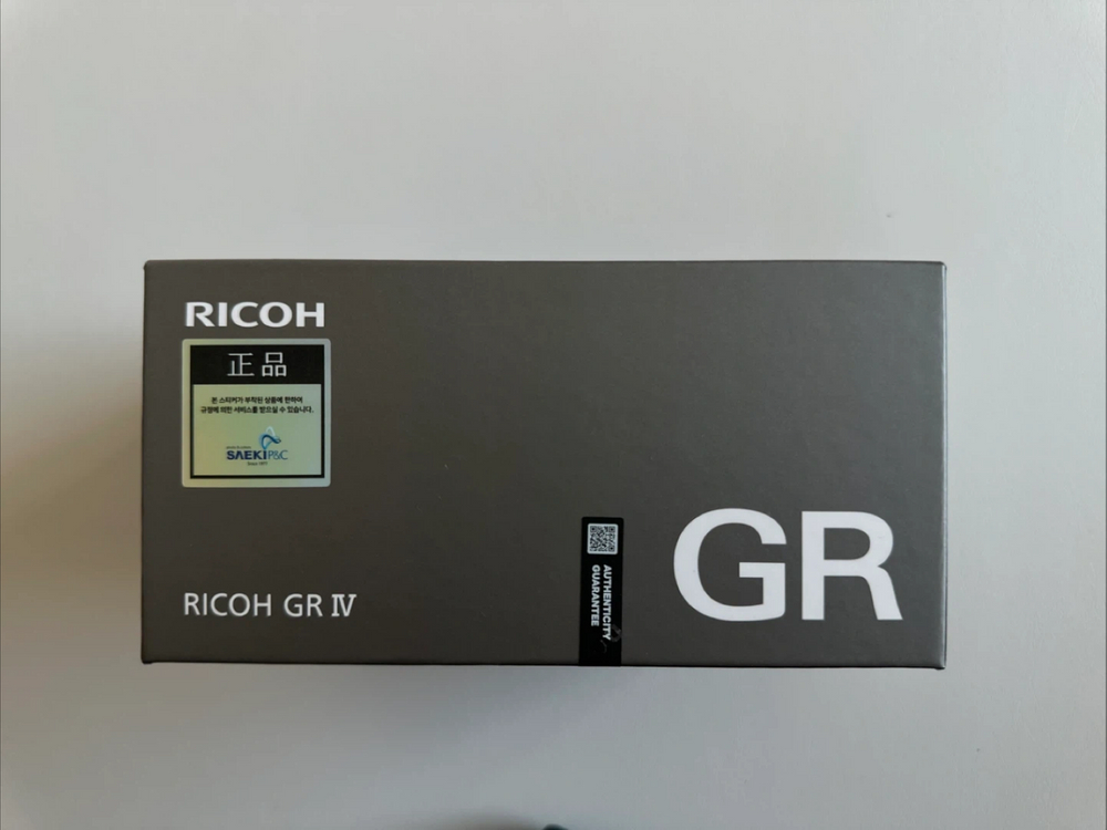 리코 GR IV 블랙 Ricoh GR4 국내공식 미개봉 새제품 이미지