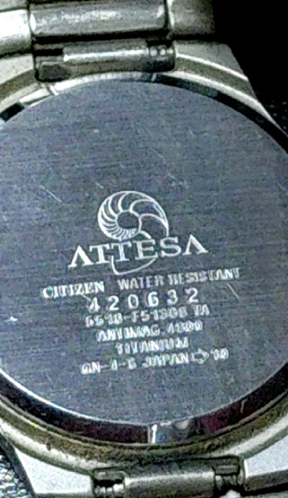 시티즌 아테사 티타늄 쿼츠 시계 이미지