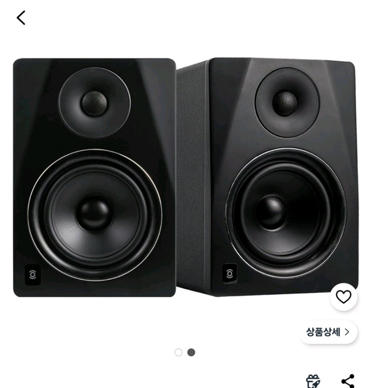 가락전자 사운드이즈 MV6 스튜디오 모니터 스피커 블랙 + 스피커 받침대 2개 이미지