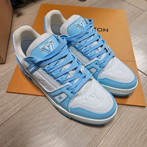 루이비통 트레이너 버질아블로한정판 블루 스니커즈 이미지