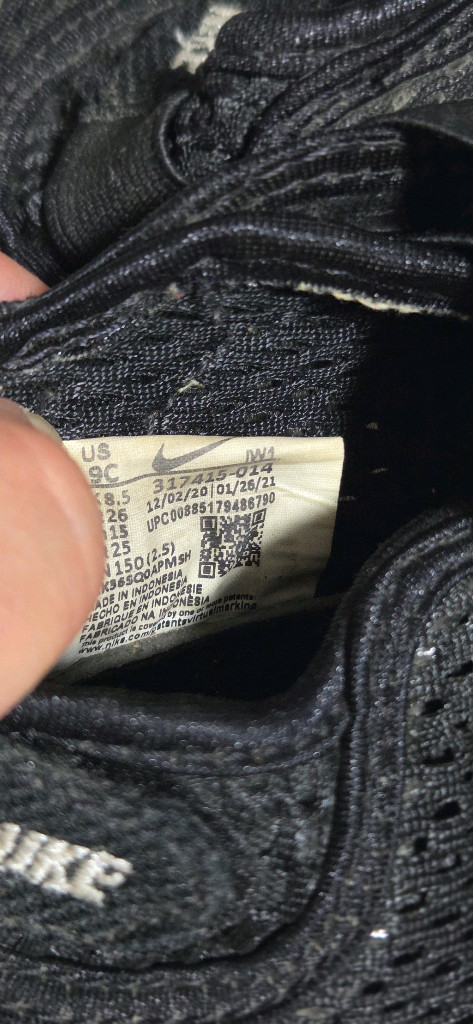 나이키 키즈 에어리프트 9c 150사이즈 이미지