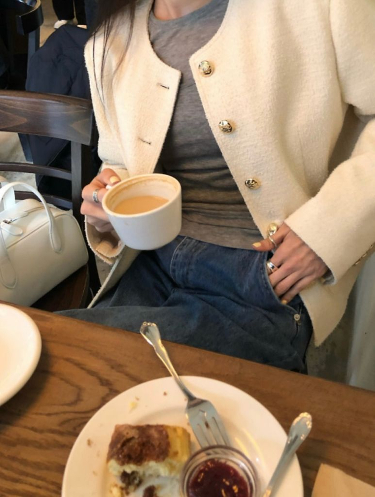 르모어 버터 트위드 자켓 by STYLEM JAPAN 이미지