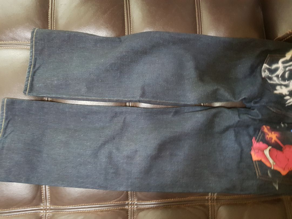 테드맨 컴퍼니(tedman company) 페인팅아트웍진(셀비지 복각 데님)33 웨어하우스 풀카운트 90s 리바이스 이미지